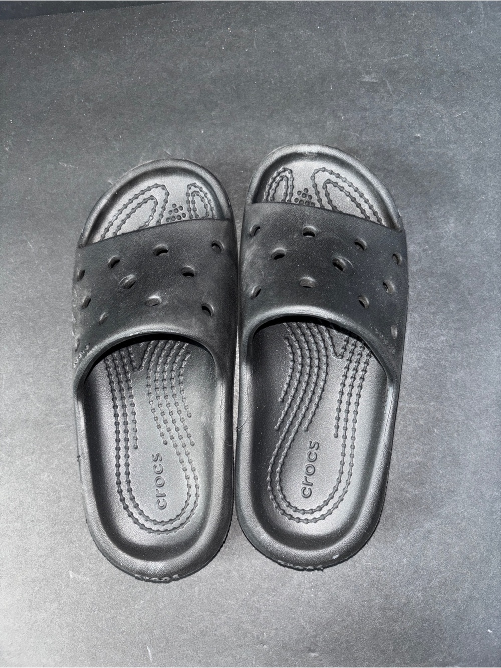 CROCS Black Slide Sandals